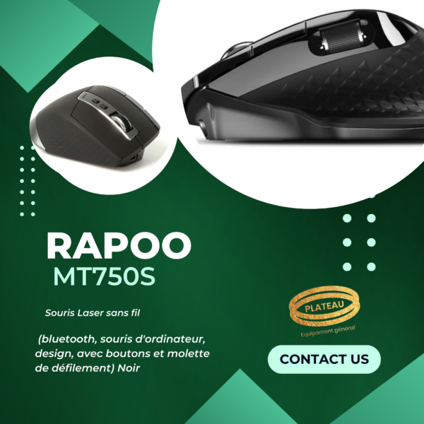 SOURIE SANS FIL RAPOO MT750S