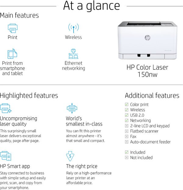 Imprimante Laser Couleur HP 150nw – Image 6