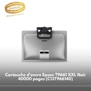 Cartouche d'encre Epson T9661 XXL Noir 40000 pages (C13T966140)