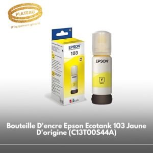 Bouteille D'encre Epson Ecotank 103 Jaune D'origine (C13T00S44A)