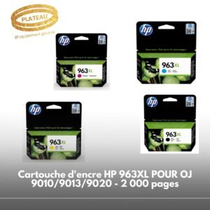 Cartouche d'encre HP 963XL POUR OJ 9010/9013/9020 - 2 000 pages