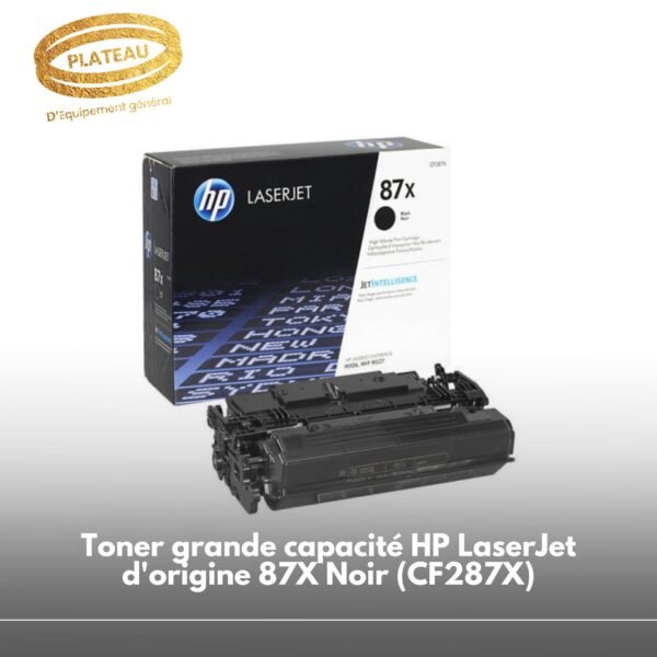 Toner grande capacité HP LaserJet d'origine 87X Noir (CF287X)