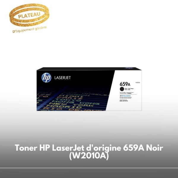 Toner HP LaserJet d'origine 659A Noir (W2010A)