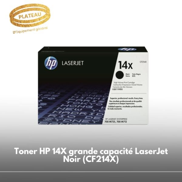 Toner HP 14X grande capacité LaserJet Noir (CF214X)