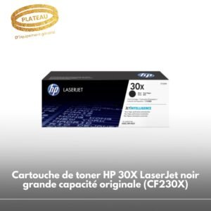 Cartouche de toner HP 30X LaserJet noir grande capacité originale (CF230X)
