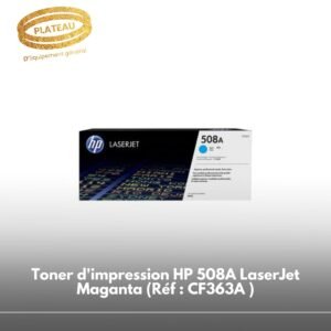 Toner d'impression HP 508A LaserJet Maganta (Réf : CF363A )