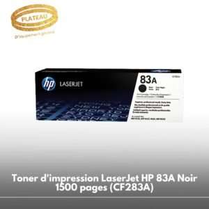 Toner d'impression LaserJet HP 83A Noir 1500 pages (CF283A)