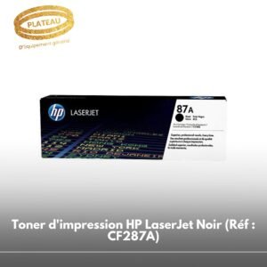 Toner d'impression HP LaserJet Noir (Réf : CF287A)