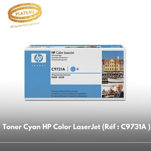 Toner Cyan HP Color LaserJet (Réf : C9731A )