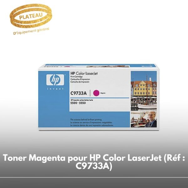 Toner Magenta pour HP Color LaserJet (Réf : C9733A)