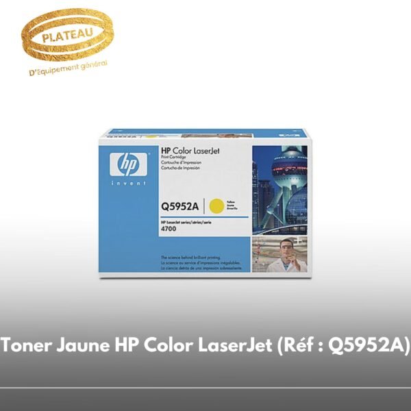 Toner Jaune HP Color LaserJet (Réf : Q5952A)
