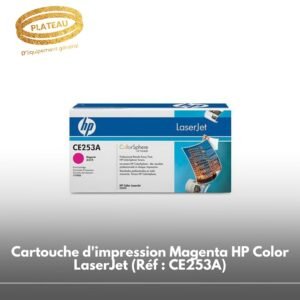 Cartouche d'impression Magenta HP Color LaserJet (Réf : CE253A)