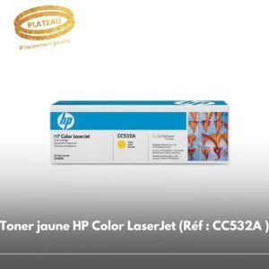 Toner jaune HP Color LaserJet (Réf : CC532A )