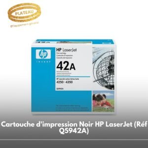 Cartouche d'impression Noir HP LaserJet (Réf Q5942A)