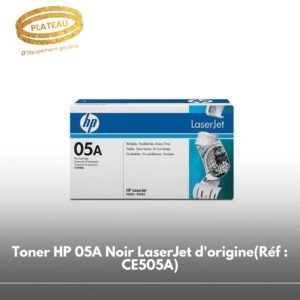 Toner HP 05A Noir LaserJet d'origine(Réf : CE505A)