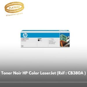 Toner Noir HP Color LaserJet (Réf : CB380A )