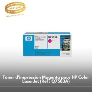 Toner d'impression Magenta pour HP Color LaserJet (Réf : Q7583A)