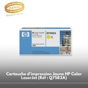 Cartouche d'impression Jaune HP Color LaserJet (Réf : Q7582A)