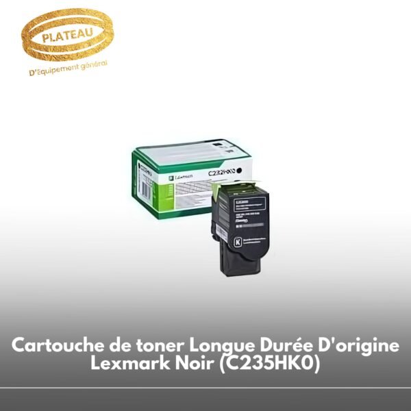 Cartouche de toner Longue Durée D'origine Lexmark Noir (C235HK0)
