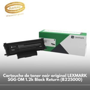 Cartouche de toner noir original LEXMARK SGG OM 1.2k Black Return (B225000)
