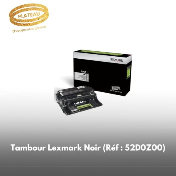 Tambour Lexmark Noir (Réf : 52D0Z00)