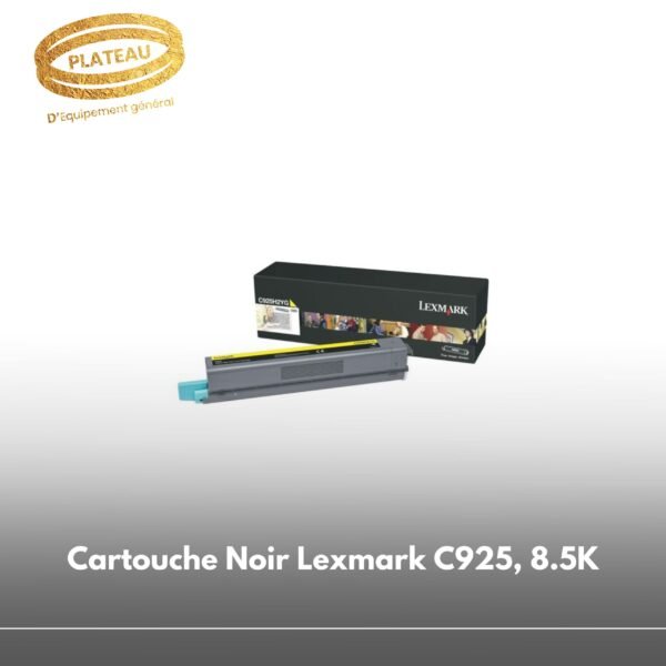 Cartouche Noir Lexmark C925, 8.5K