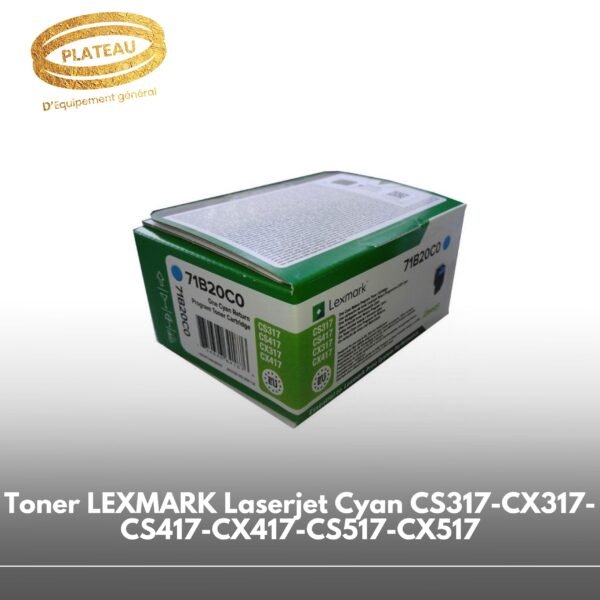 Toner LEXMARK Laserjet Cyan CS317-CX317-CS417-CX417-CS517-CX517