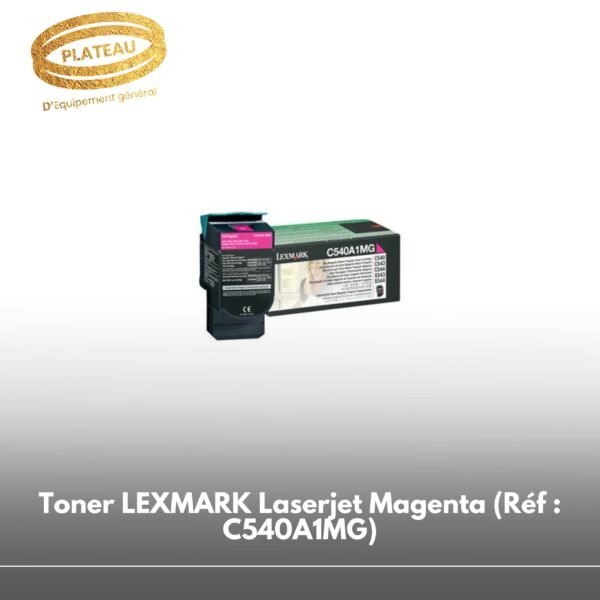 Toner LEXMARK Laserjet Magenta (Réf : C540A1MG)