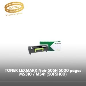 TONER LEXMARK Noir 505H 5000 pages MS310 / MS41 (50F5H00)