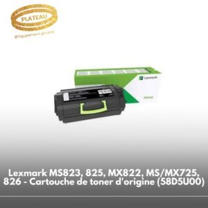 Lexmark MS823, 825, MX822, MS/MX725, 826 - Cartouche de toner d'origine (58D5U00)