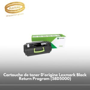 Cartouche de toner D'origine Lexmark Black Return Program (58D5000)