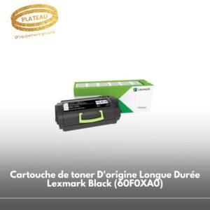 Cartouche de toner D'origine Longue Durée Lexmark Black (60F0XA0)