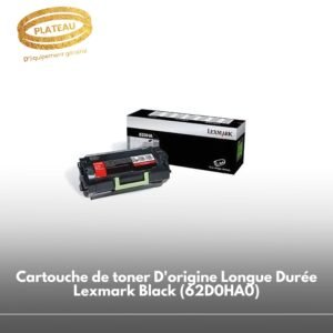 Cartouche de toner D'origine Longue Durée Lexmark Black (62D0HA0)