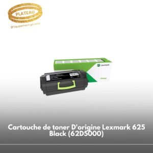 Cartouche de toner D'origine Lexmark 625 Black (62D5000)