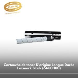 Cartouche de toner D'origine Longue Durée Lexmark Black (64G0H00)