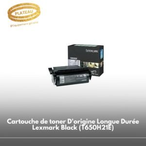 Cartouche de toner D'origine Longue Durée Lexmark Black (T650H21E)