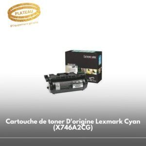 Cartouche de toner D'origine Lexmark Cyan (X746A2CG)
