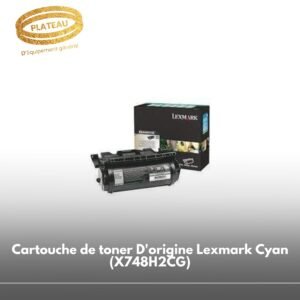 Cartouche de toner D'origine Lexmark Cyan (X748H2CG)