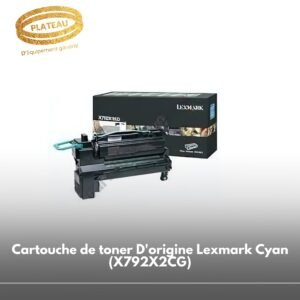 Cartouche de toner D'origine Lexmark Cyan (X792X2CG)