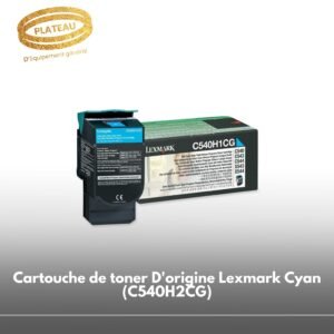 Cartouche de toner D'origine Lexmark Cyan (C540H2CG)