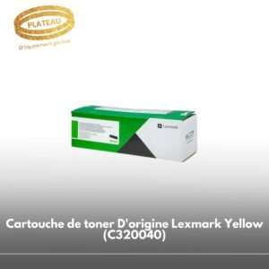 Cartouche de toner D'origine Lexmark Yellow (C320040)