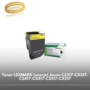 Toner LEXMARK Laserjet Jaune CS317-CX317-CS417-CX417-CS517-CX517