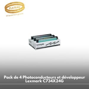 Pack de 4 Photoconducteurs et développeur Lexmark C734X24G