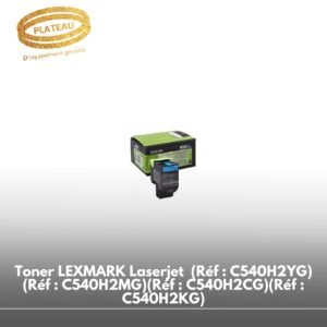 Toner LEXMARK Laserjet (Réf : C540H2YG)(Réf : C540H2MG)(Réf : C540H2CG)(Réf : C540H2KG)