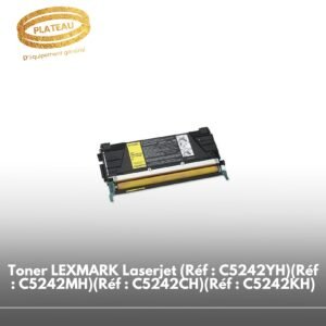 Toner LEXMARK Laserjet (Réf : C5242YH)(Réf : C5242MH)(Réf : C5242CH)(Réf : C5242KH)