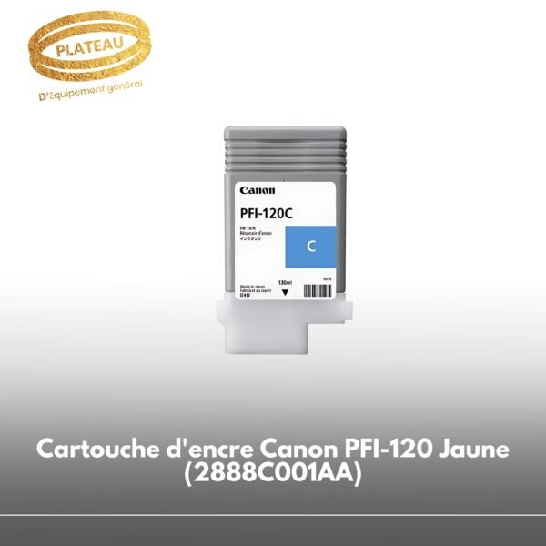Cartouche d'encre Canon PFI-120 Cyan (2886C001AA)
