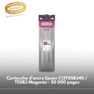 Cartouche d'encre Epson C13T05B340 / T05B3 Magenta - 50 000 pages