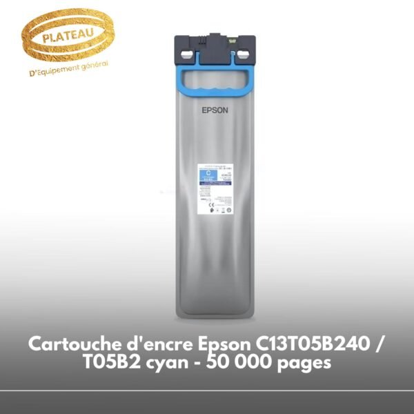 Cartouche d'encre Epson C13T05B240 / T05B2 cyan - 50 000 pages
