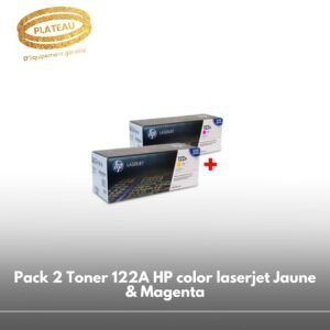 Pack 2 Toner 122A HP color laserjet Jaune & Magenta