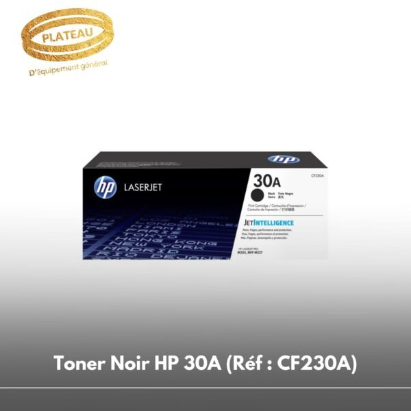 Toner Noir HP 30A (Réf : CF230A)